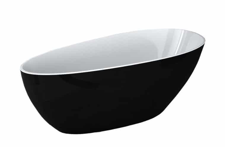 CADA FREESTANDING GOYA 160X70, BLACK&WHITE